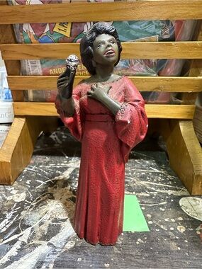 Vintage Gospel Singer Figurine Black Americana Choir Lady Statue